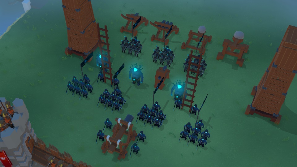 Enemies and siege machines