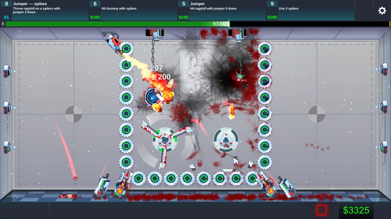 Happy Room — a ring of mines detonating around the test subject